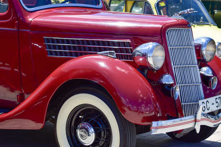 Lanzarote / Spain - May 7, 2016: Old Ford car years 40 in exhibition of historic cars on the island...