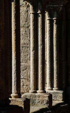 Arquitectural detail of  cloister  Tui cathedral  Spainの写真素材