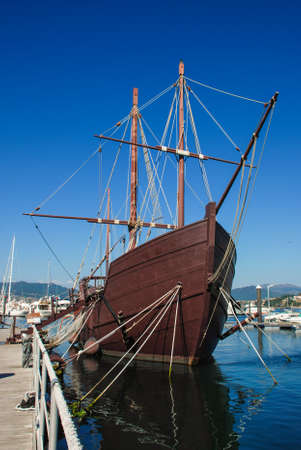 La Pinta museum at Baiona, Galicia, Spainの写真素材