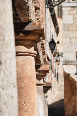 architectural detail  Ancient columns, capitals の写真素材