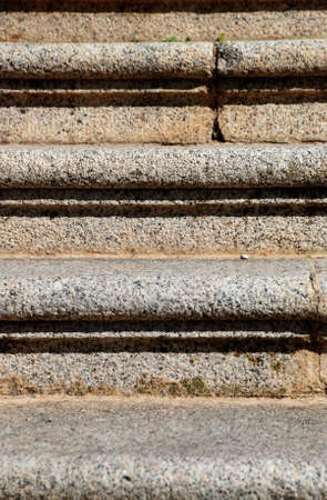 front view of granite stairs