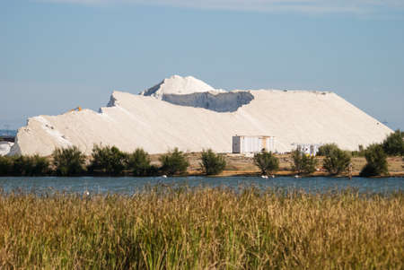 salt mountain of salt exploitation, Huelvaの写真素材