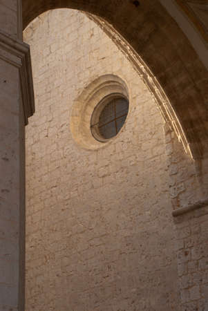 Exterior detail of an old stone buildingの写真素材