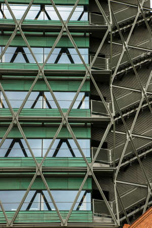 modern building, detail of the facadeのeditorial素材