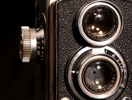 old photo camera detailの写真素材