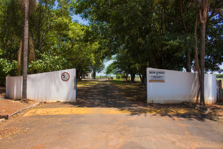 Ibitinga, SP, Brazil - 02 08 2021: Facade of Ibitinga's Flying clubのeditorial素材