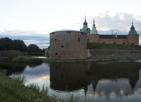 Medieval castle in kalmar smaland swedenのeditorial素材