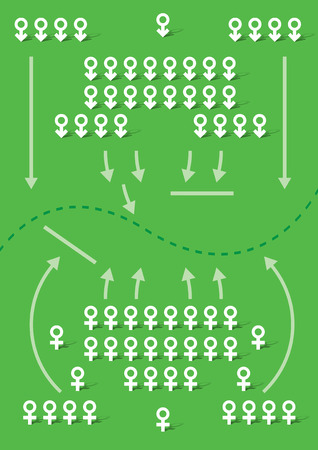 battle of the sexesのイラスト素材