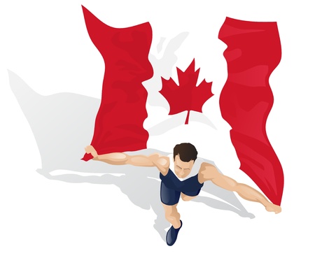 Canadian Race Winnerのイラスト素材