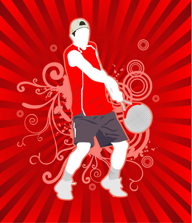 vector composition people play sport teenのイラスト素材