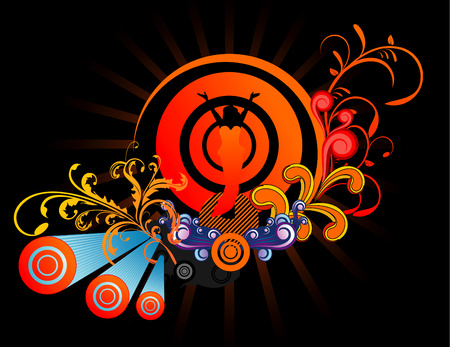 beauty girls vector composition beautiful abstract artのイラスト素材