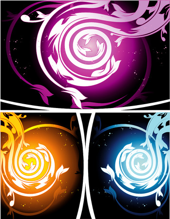 vector floral illustration abstract art beautiful backgroundのイラスト素材