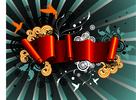 abstract banner vector background composition illustration 2d frameのイラスト素材