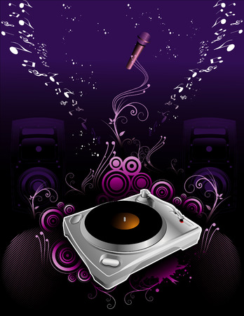 electronic music instrument vector composition lines art shapeのイラスト素材