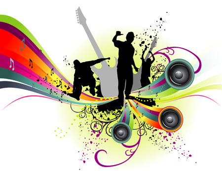 vector music peopleのイラスト素材