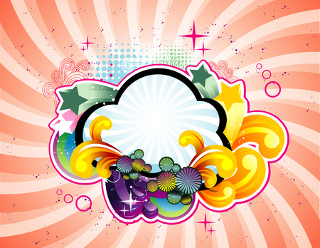 vector illustration of fantasy shapesのイラスト素材