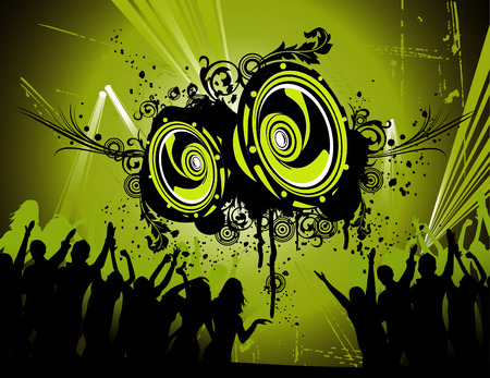 vector illustration of music concert and joyのイラスト素材