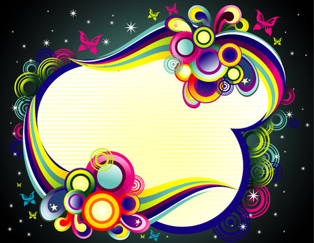 vector illustration of fantasy shapes for text inputのイラスト素材