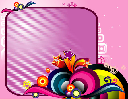 vector illustration of fantasy and colorful shapes for text inputのイラスト素材