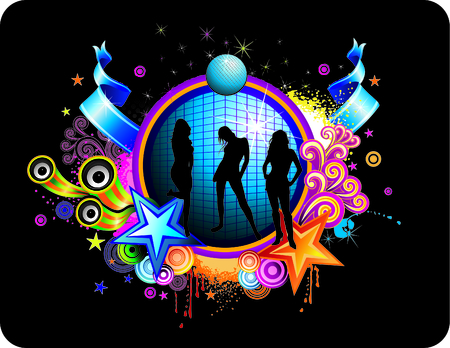 vector illustration of fantasy poses and shapesのイラスト素材