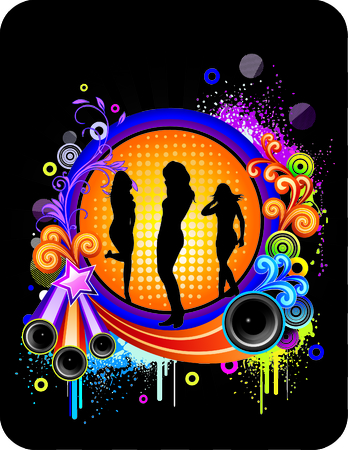 vector illustration of fantasy poses and shapesのイラスト素材