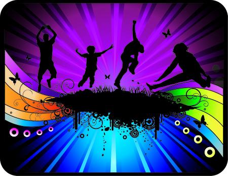 vector illustration of fantasy poses and shapesのイラスト素材