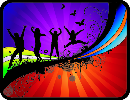 vector illustration of fantasy poses and shapesのイラスト素材