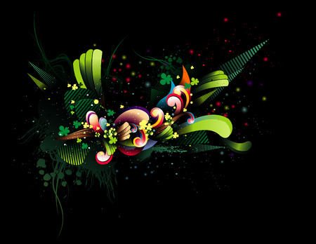 2d vectorial image with cool shapes for background usesのイラスト素材