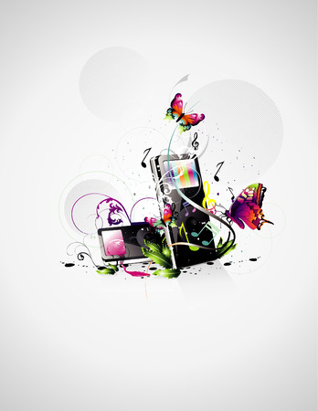 2d vector cool compositionのイラスト素材