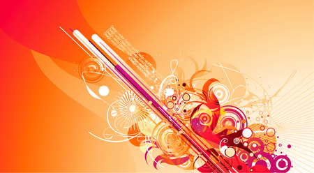 2d vectorial image of weird shapesのイラスト素材