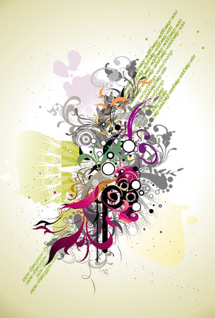 2d vectorial image of weird shapesのイラスト素材