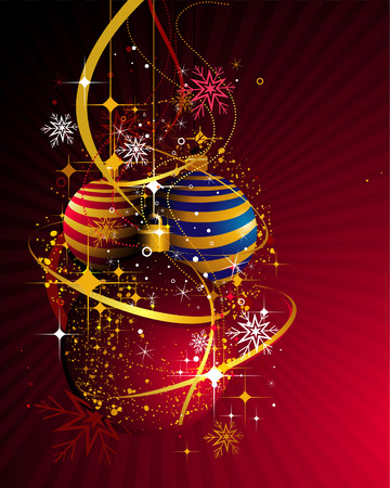 beautiful christmas vectorsのイラスト素材