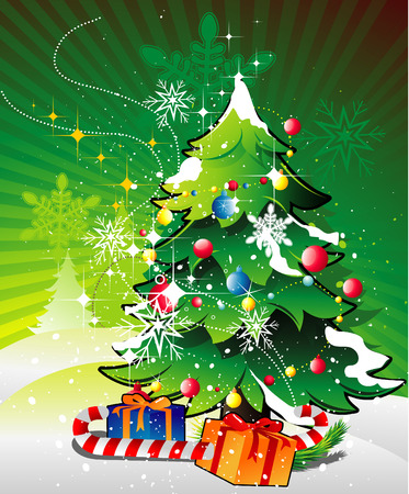 beautiful christmas vectorsのイラスト素材