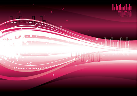 cosmic waves of music and lightのイラスト素材