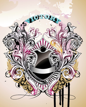 arms shieldのイラスト素材