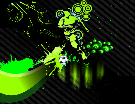 nice illustration of soccer themeのイラスト素材