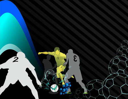 nice illustration of soccer themeのイラスト素材