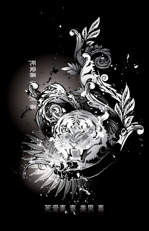 japanese theme illustrationのイラスト素材