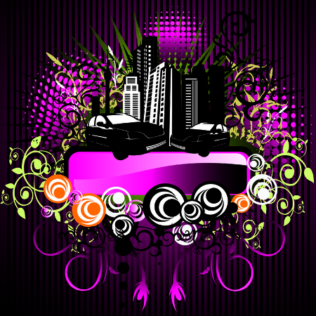 city design for input text labelのイラスト素材