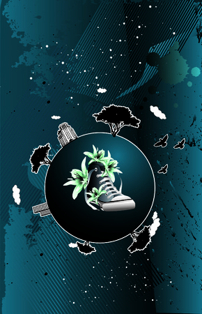 wierd compositionのイラスト素材