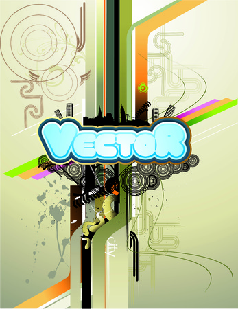 poster compositionのイラスト素材