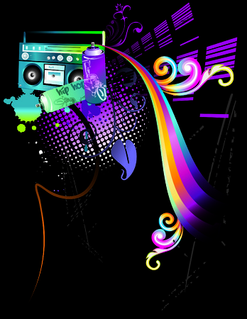 neon and glowのイラスト素材