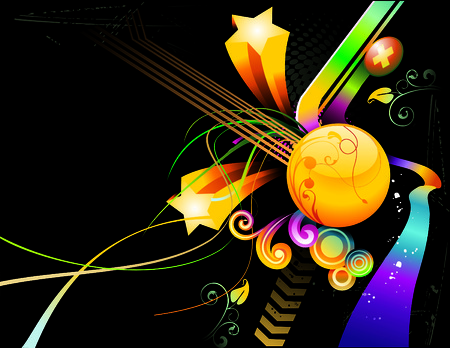 neon and glowのイラスト素材