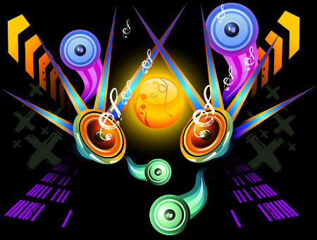 neon and glowのイラスト素材