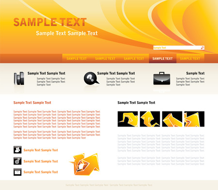 template for web or business presentationのイラスト素材