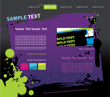 template for web or business presentationのイラスト素材