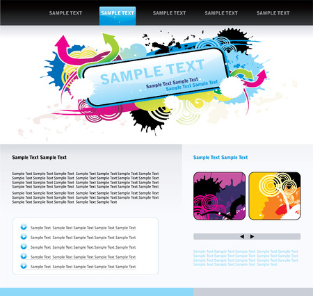 template for web or business presentationのイラスト素材