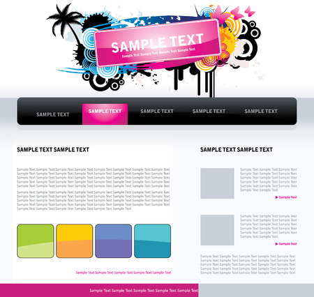 template for web or business presentationのイラスト素材