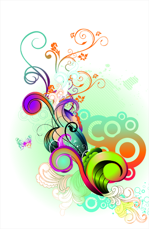 fantasy shapes and colorsのイラスト素材