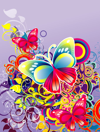 butterfly foliageのイラスト素材